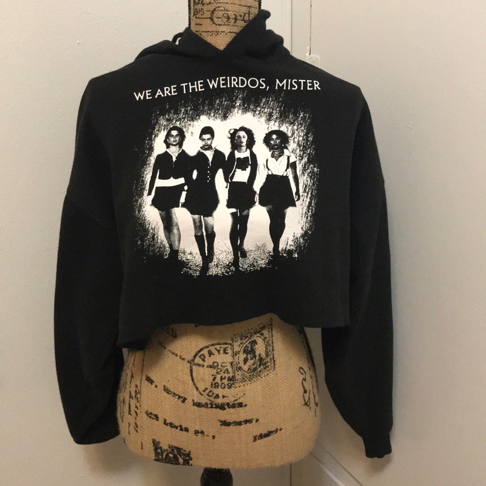 We are the weirdos, mister cropped sweatshirt